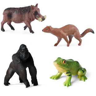 硬树脂野猪黄鼠狼大仙黑猩猩青蛙蛤蟆浪浪山小妖怪里仿真动物玩具
