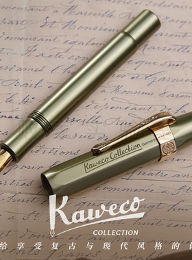 败家实验室 德国KAWECO橄榄绿迷你金属SPORT口袋钢笔铝合金收藏家