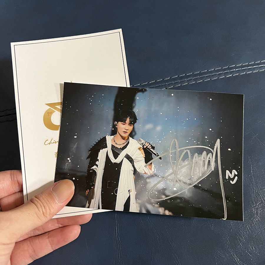 『保真』大陆明星周深亲笔签名照周边毕业礼物送同学朋友6寸现货