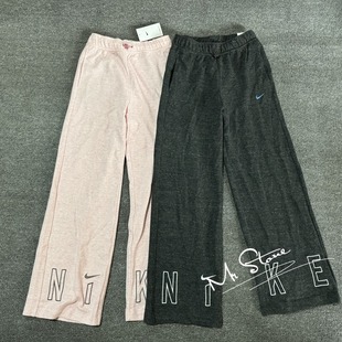 632 NIKE耐克女子春秋款 FV4016 直筒长裤 032 运动休闲针织阔腿裤