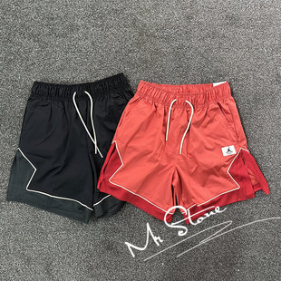 NIKE/耐克 女子AJ速干排汗透气篮球短裤网面拼接五分裤DO5042-605