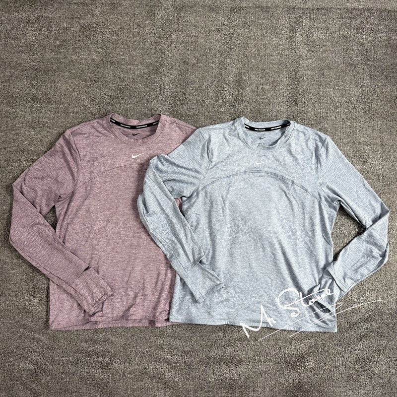 NIKE/耐克 女子圆领速干跑步训练健身透气针织长袖T恤FB4298