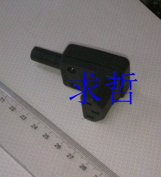 AC电源插座插头三芯电源插头移动电源电脑电视插头台湾进口弯插头