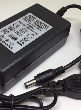 开关电源适配器DC24V2A DC24V2000MA 4.0*1.7的内插头4.8*1.7