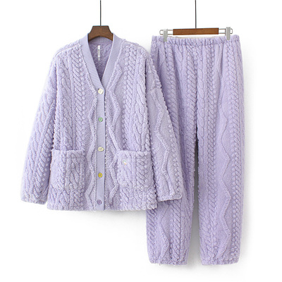 亲子舒棉绒加厚保暖睡衣居家清仓