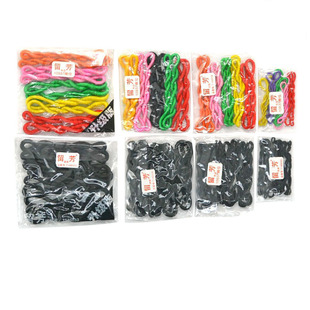 留芳皮筋  老式扎头发皮筋 加粗小号小孩绕毛线发圈女发绳 不缠发