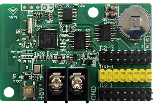 仰邦科技6代控制卡X-64W512/128W1024单色屏wifi卡