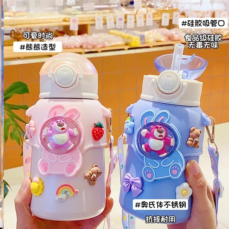 保温杯热销榜吸管外出携带不锈钢上班上学专用宿舍巨好看的咖啡杯