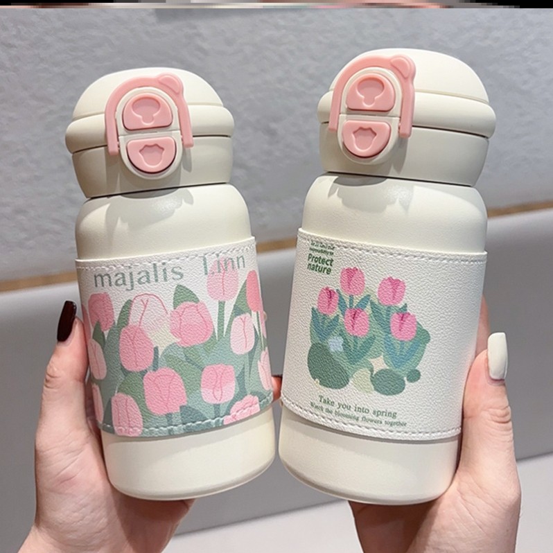 保温杯小男孩女孩水杯户外外出携带高颜值大容量情侣咖啡杯内胆