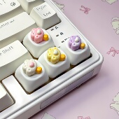 长美甲穿戴甲敲键盘可爱猫爪棒键盘装 饰键帽增高打游戏办公神器