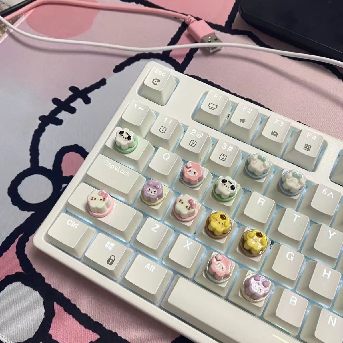 被问一天的美甲打字神器键盘贴