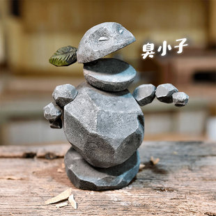 石矶娘娘冰箱贴手办哪咤2之魔童闹海周边摆件玩偶磁吸小石头创意