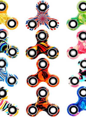 【指尖陀螺】迷彩喷绘质手指陀螺成人解闷减压玩具解压神器礼物