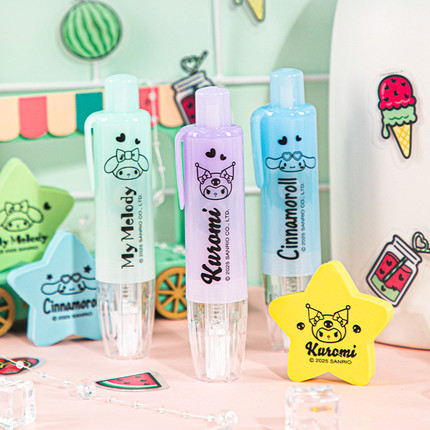 广博按动点点胶替芯双面胶带芯可擦橡皮H05108适配KT84937/K84715