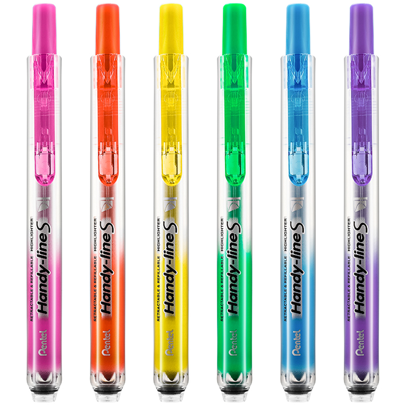 原装替芯配Pentel派通按动荧光笔