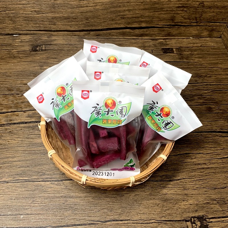 龙岩连城特产广大园紫薯条紫薯干散装独立小袋装原味400克零食