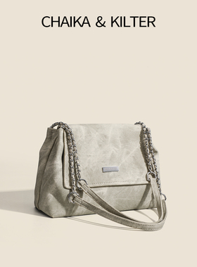 CHAIKAKILTER新款包包女时尚链条单肩小方包2025春夏大容量托特包