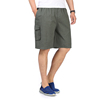 summer shorts middle age man Easy pure cotton dad leisure time Pants Elastic band Middle-aged and elderly people Five point pants
