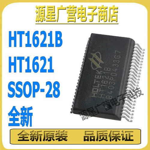 (5只) HT1621B TM1621B SSOP-48 LCD驱动控制器 芯片IC 全新原装