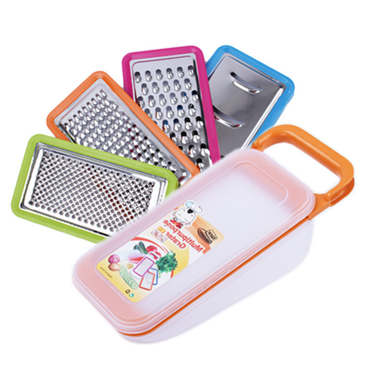 厨妃 不锈钢多功能切菜器瓜刨蔬果刨丝器组合 土豆丝切丝器擦丝器