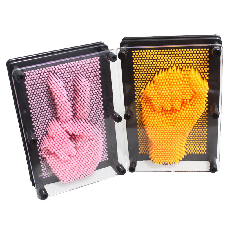 三维针雕3d手模创意生日礼物趣味玩具3D克隆手模百变针画工艺品