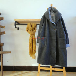 特价 好品质柔软涤纶保暖连帽一粒扣毛衣开衫外套双层厚实女大码