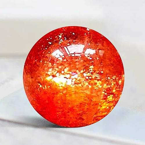 天然金太阳圆珠单珠金草莓超七