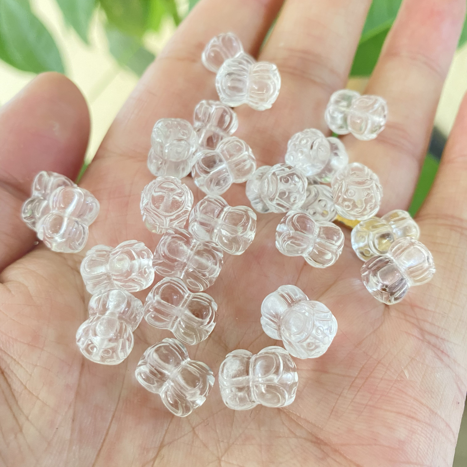DIY双莲花配件佛家饰品