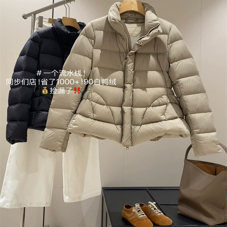 白鸭绒轻羽绒保暖泡芙羽绒服外套