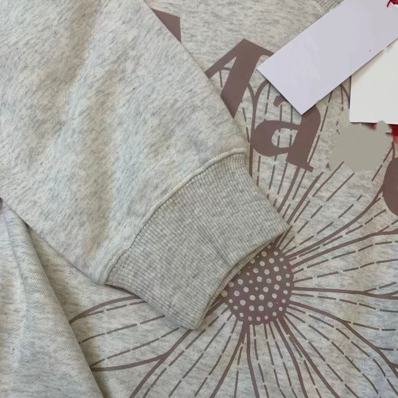 小雏菊印花圆领卫衣长袖T恤