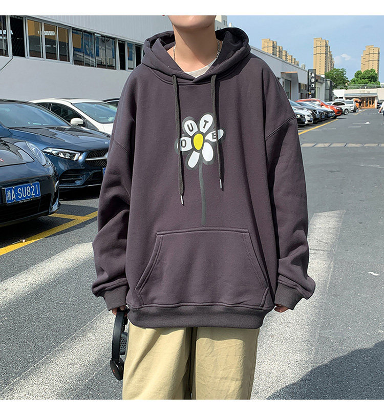 2021春新款宽松连帽卫衣港风印花外套潮XZ-221-1-W312,男装卫衣,星座221-1