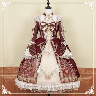 【定金】爱丽丝女孩原创Lolita凡尔赛宫殿复古洛丽塔OP洋装公主裙