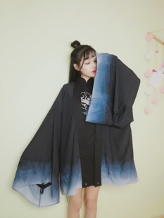 爱丽丝女孩复古国风情侣衬衫刺绣旗袍连衣裙硬妹甜暗黑外套防晒衫