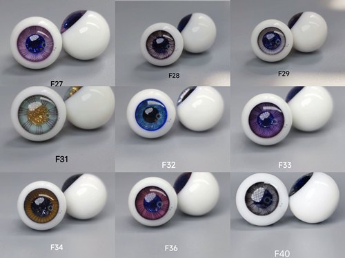 玻璃眼珠OB11球形圆溜溜10mm可动