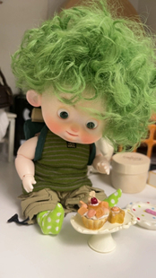 josh眼珠玻璃眼圆溜溜可动彩色眼纹款16MM超小 小虹膜