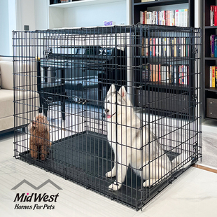 中西Midwest超大型双门狗笼子加粗加重大丹巨贵杜宾