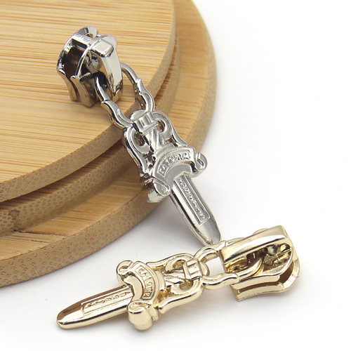 拉链头配件包包衣服鞋子装饰拉头5号8号宝剑金属拉链头时尚拉锁头