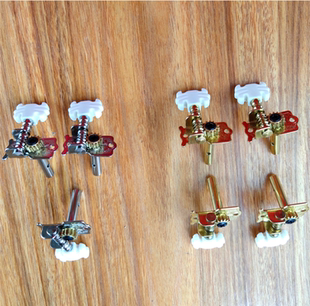 雄声牌三弦琴四弦边助蝴蝶琴民族弹拨秦琴乐器配件旋钮弦轴吉他准