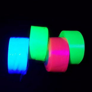 手影舞黑光剧表演道具酒吧发光丝带 荧光彩带做字做图案logo