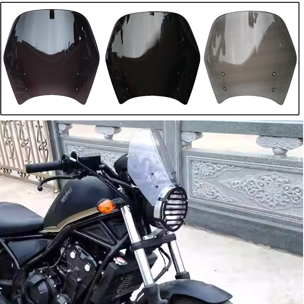 适用本田CM300/CM500改装前挡风玻璃导流板前风挡加高挡风板配件