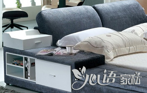 软床1.5米1.8米2米双人可拆洗榻榻米布艺皮床现代简约带储物柜床