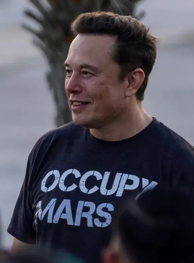埃隆马斯克同款短袖Occupy Mars占领火星T恤男女科技 SpaceX衣服