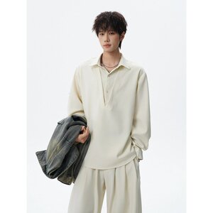 男士简约宽松假两件休闲两件套装