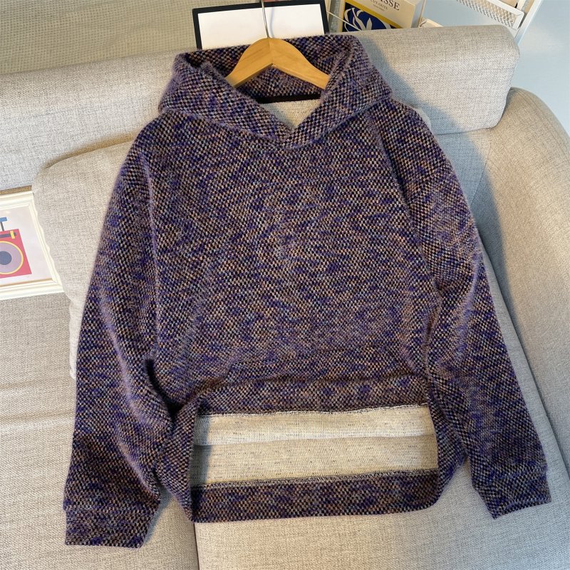 冬季加厚保暖连帽卫衣宽松长袖男