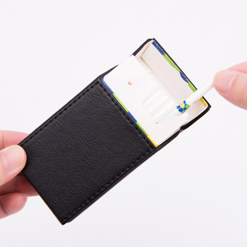 创意时尚20支装细烟烟盒 个性便携皮革翻盖整包装细烟 男女士烟包