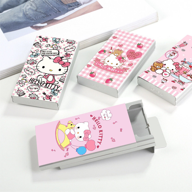 女士Hellokitty粗细滑盖铝合金烟盒送闺蜜送朋友藏烟神器送友礼物