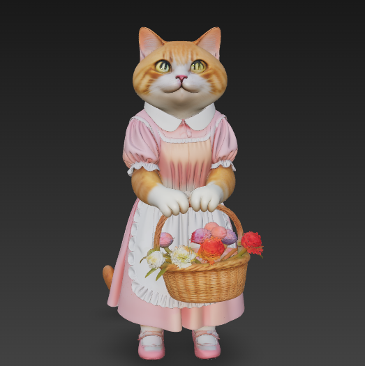 DIY卡通猫咪64比例人偶白膜手办模型可爱萌宠DIY玩具摆件收藏,模玩/动漫/周边/娃圈三坑/桌游,DIY手办/兵人/雕像,淘宝优惠券,粉丝福利购,淘宝优惠卷