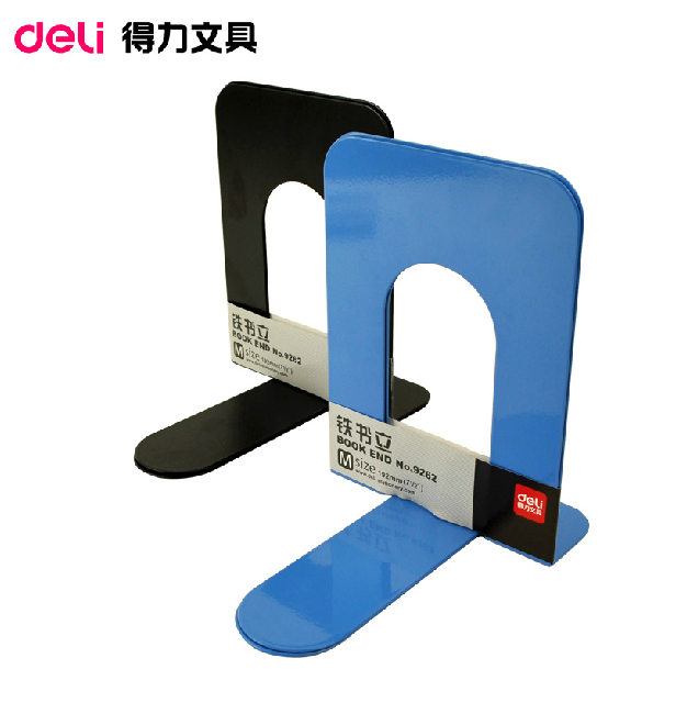 包邮得力书立9262小号创意学生桌面书立铁书立架书夹一对书架_虎窝淘