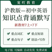 沪教版 初中英语同步讲义七八九年级上下册重点单词语法短语知识点