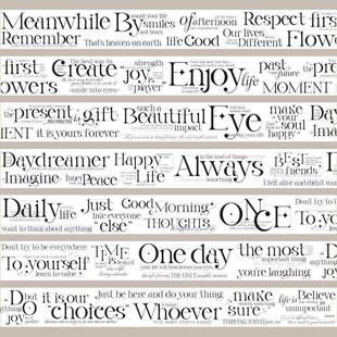 墨墨若墨 手帐胶带分装 生活语录 4.5×250cm PET模切 429